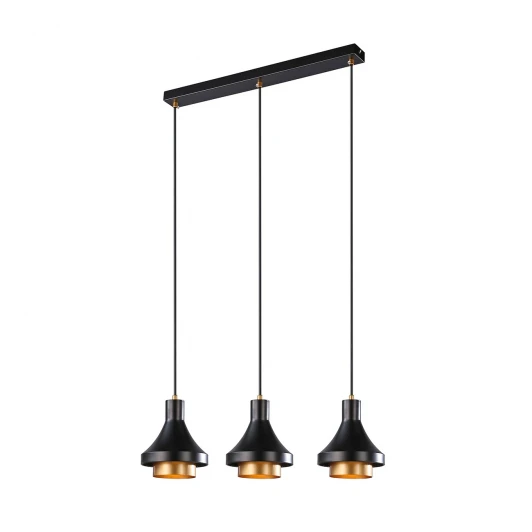 1147/3S Black Подвесной светильник Escada Nora 1147/3S Black E27*60W