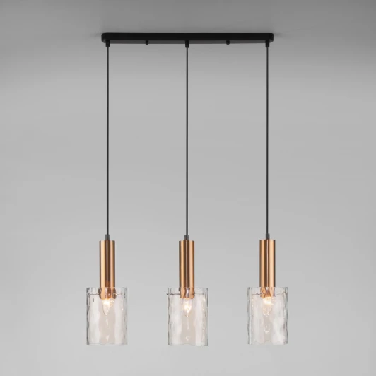 50177/3 черный / бронза Подвесной светильник Eurosvet Asti 50177/3 черный/бронза