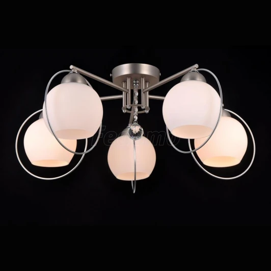 SPHERE II 81051-5C SATIN NICKEL Люстра потолочная Sphere Ii SPHERE II 81051-5C SATIN NICKEL