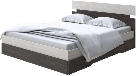 1938118 Без бренда Кровать Milton (ЛДСП Дуб Шамони светлый (124)/Дуб Кантербери) 180x200