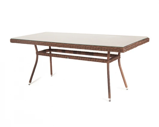 YH-T4766G-1 brown Плетеный стол из искусственного ротанга 160х90см, цвет коричневый 4SIS Латте YH-T4766G-1 brown