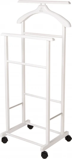 005293 Вешалка костюмная на колесах В 22Н белый от фабрики Mebelik