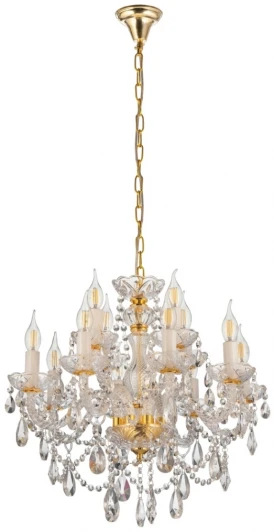 LDP 7026-8+4 SL+GD Подвесная люстра Lumina Deco LDP 7026-8+4 SL+GD