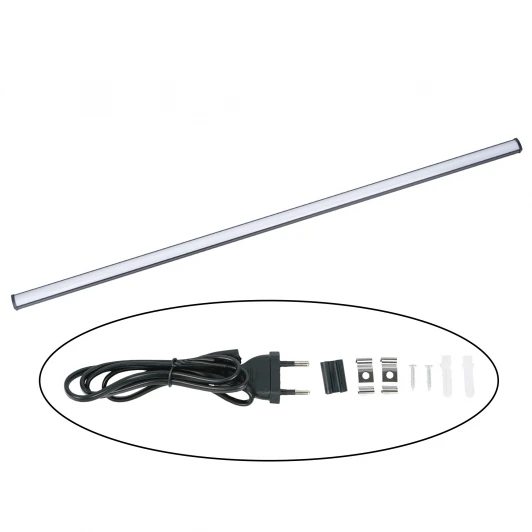 ULI-Q951 14W/4000K IP20 BLACK Светильник линейный линейный светодиодный (аналог Т5), 230В. Кабель 0,9м с вилкой и крепление в/к. 4000K Volpe ULI-Q951 14W/4000K IP20 BLACK