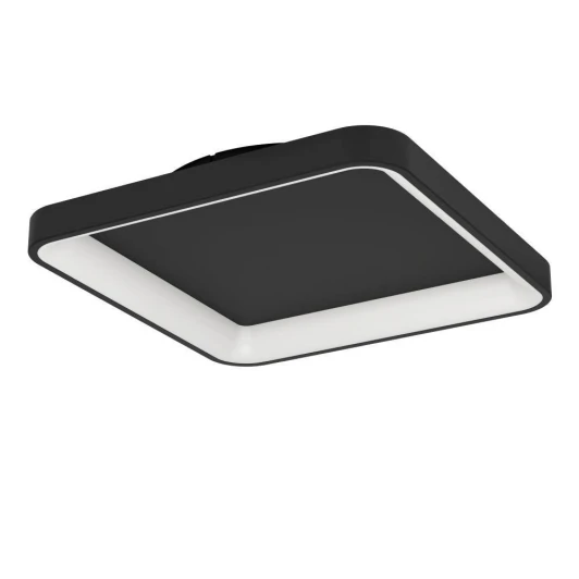 901252 Потолочный светильник светодиодный Eglo Loretello 901252 12W(LED), 350x350, пластик, сталь, черный, 2700-6500K