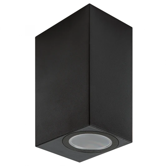 UUL-P42A 2х6W/GU10 IP65 BLACK Архитектурная подсветка под две лампы GU10 черный Uniel UUL-A01S UUL-P42A 2х6W/GU10 IP65 BLACK