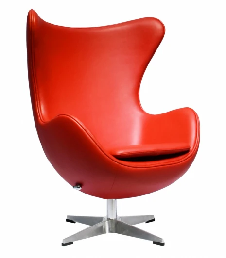 FR 0808 Кресло EGG CHAIR чёрный, натуральная кожа