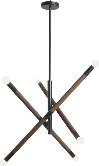 SL6226.403.06 Потолочная люстра на штанге ST Luce SL6226.403.06 Черный, Коричневый E14 6*40W