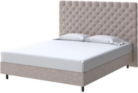 2012618 PROxSON Кровать Paris Boxspring Standart (Ткань: Велюр Gratta 2 Латте) 160x200