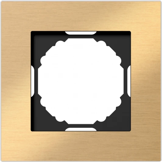 DEN211GA Рамка 1-я, Natural золотистый алюминий Donel A07 DEN211GA