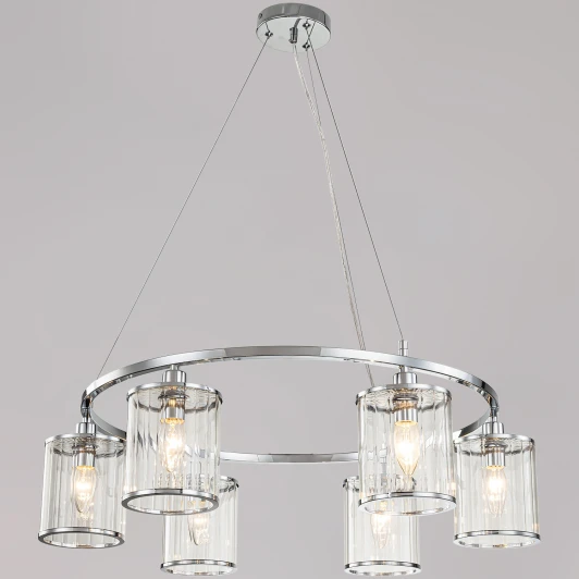 IL1182-6P-79 CR Подвесная люстра ILLUMICO IL1182-6P-79 CR (220V, на тросе)