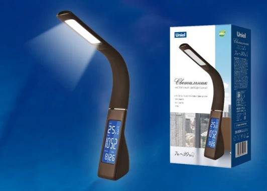 TLD-550 Brown/LED/260Lm/4500K/Dimmer Офисная настольная лампа Uniel TLD-550 Brown/LED/260Lm/4500K/Dimmer