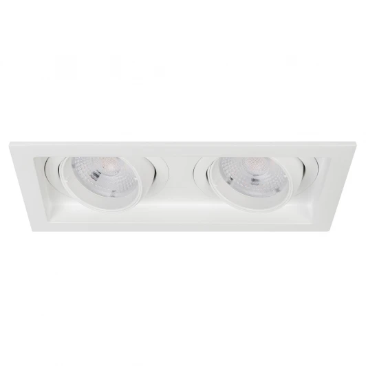 057771 Встраиваемый светильник светодиодный MS-VORTEX-BUILT-S170x90-2x12W Day4000 (WH-WH, 40 deg, 230V) (Arlight, IP20 Металл) 057771