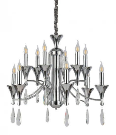 LDP 1230-12 CHR Подвесная люстра Lumina Deco Libero LDP 1230-12 CHR