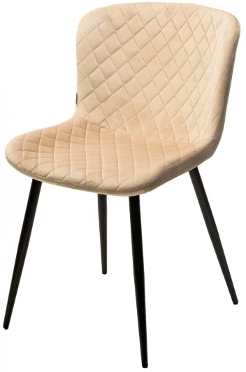 629M04940 Стул VARESE G062-03 светлый беж, велюр / черный каркас M-City 629M04940