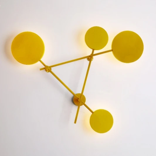 Dots-201 Настенный светильник светодиодный Wi-Fi Iride Bernhardt Dots 140 Cm Yellow By ImperiumLoft Dots-201 (220V, пульт управления, умный дом - Алиса)