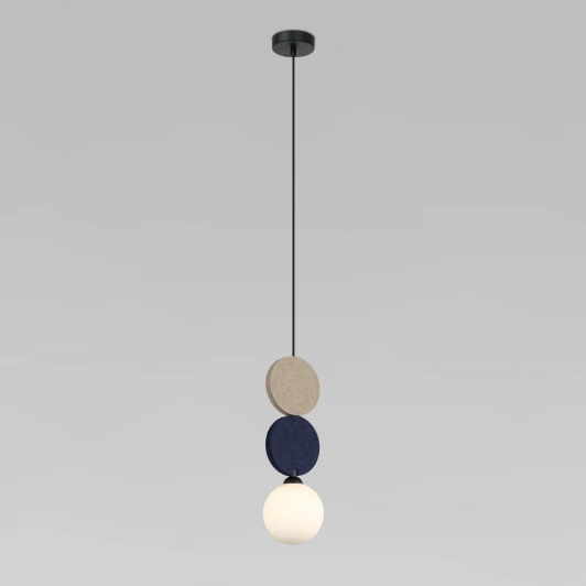 40074/1 синий Подвесной светильник Eurosvet Olaf 40074/1 синий в форме шара