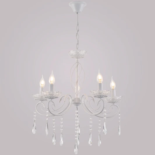 04207-0.4-05 WH Подвесная люстра Reluce 04207-0.4-05 WH (220V, подвески, на цепи, подсвечник, свеча)