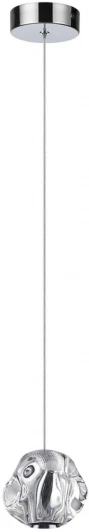 5084/5L Подвесной светильник Odeon Light Jemstone 5084/5L хром/прозрачный/металл/акрил LED 5W 4000K 250Лм (220V, на проводе, шар)