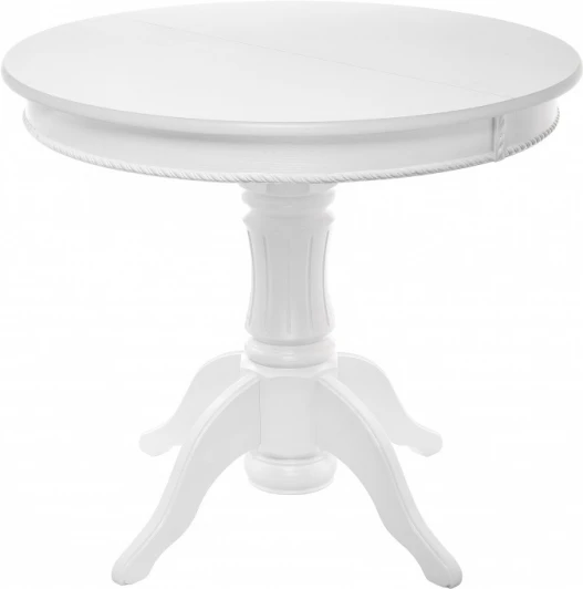 615198 Стол деревянный Woodville Павия круглый белый арт.615198