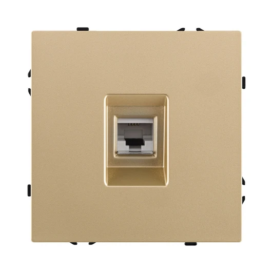 EC-019GD Розетка телефонная RJ11 золотой Kollinger Eclipse EC-019GD