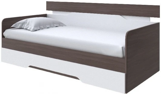 2019994 Без бренда Кровать-Софа Milton (ЛДСП Ясень Шимо Темный/Белый) 120x200