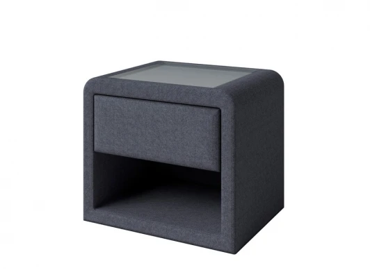 2046769 Тумба Cube (Ткань: Рогожка Nice Графит) PROxSON 52x41 2046769
