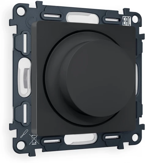 MA905510 Комплект механизма Ambrella Volt светорегулятора универсального поворотно-нажимного ALFA MA905510 Графит мягкое касание 25-600W/LED 5-300W QUANT