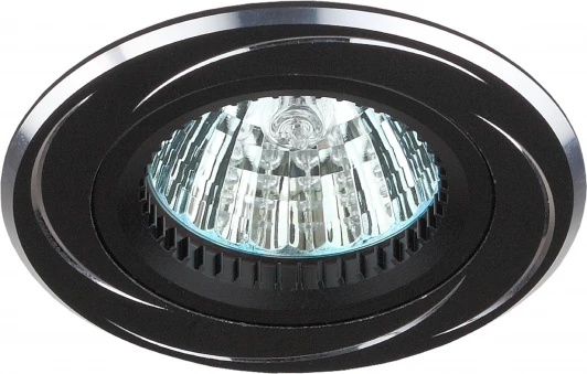 KL34 AL/BK/1 Встраиваемый точечный светильник ЭРА KL34 AL/BK/1 (12V, круглые)