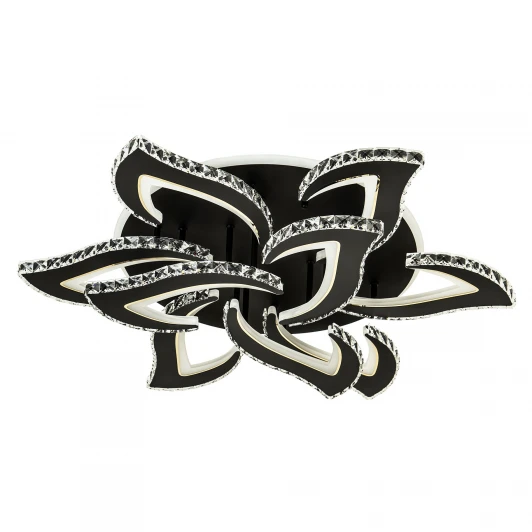 L2839-9 BK Потолочная люстра светодиодная на штанге с пультом с регулировкой цветовой температуры и яркости LED4U LED4U L2839-9 BK