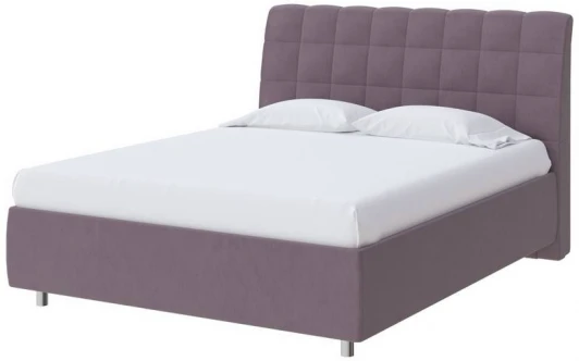 1922575 PROxSON Кровать Volumo без основания (Ткань: Рогожка Тетра Слива) 80x200