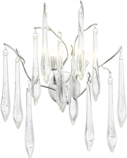 SL1660.101.02 Бра ST Luce Teardrops SL1660.101.02 Хром/Хром, Прозрачный G9 2*5W 4000K (220V, подвески)