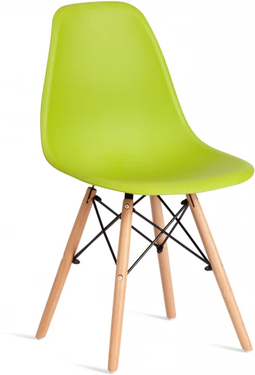 24428 Стул CINDY (EAMES) (mod. 1801) / 2 шт. в упаковке Tetchair (Дерево бук,Металл,Пластик/Зеленый) арт.24428