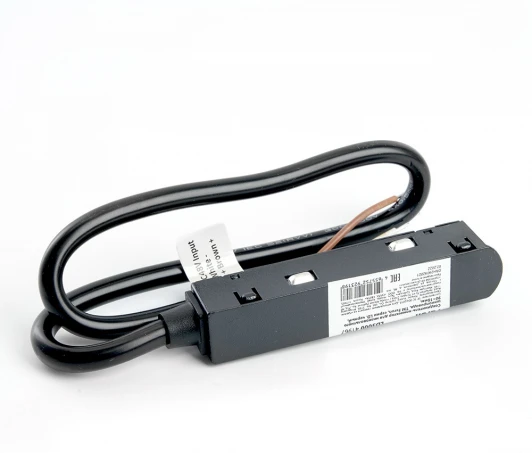 41967 Токовод-коннектор для низковольтного шинопровода, черный, LD3000 Feron 41967
