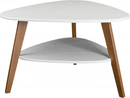 009004 Стол журнальный BeautyStyle 24 белый/бук Mebelik арт.009004