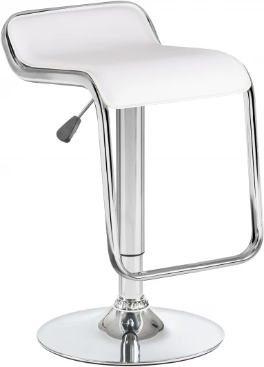 3021-LM CRACK,  цвет сиденья белый, цвет основания хром Стул барный CRACK (белый)