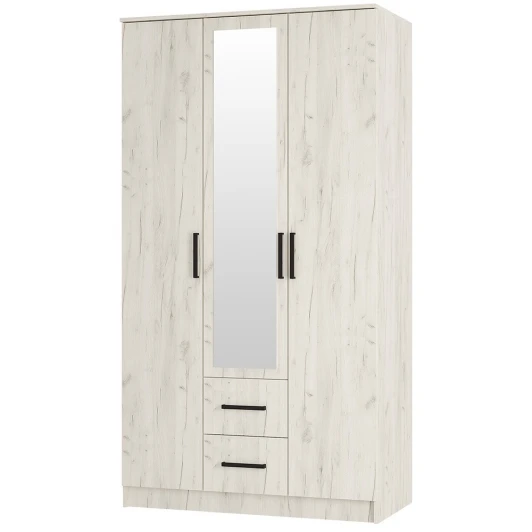 00-00186620 Шкаф БТС 3-х створчатый Фиеста, Дуб крафт белый