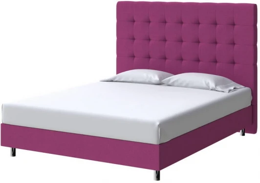 2033162 PROxSON Кровать Madrid Boxspring Standart (Ткань: Рогожка Savana Berry (фиолетовый)) 140x200