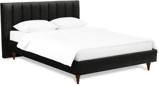 577362 Кровать Queen II Sofia L 1600 ОГОГО (арт.577362), (Ткань/Черный)