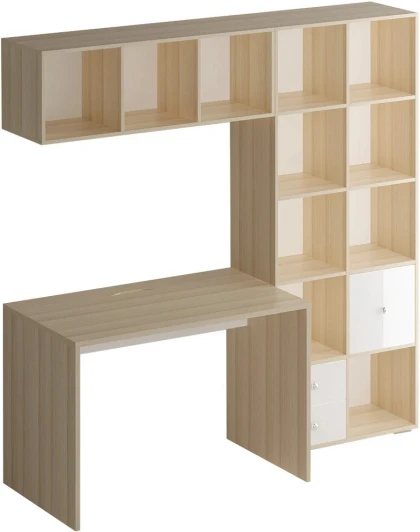 334583 Компьютерный стол Play ОГОГО Обстановочка! (ЛДСП/Белый) арт.334583