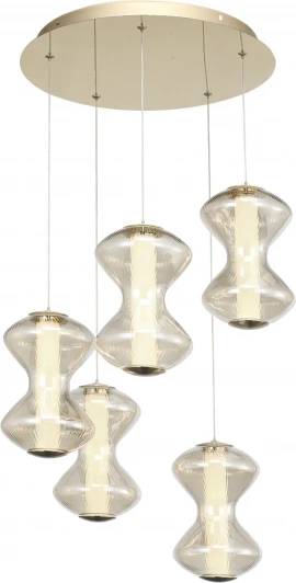 SL6136.233.01 Подвесной светильник ST Luce Spine ST-Luce SL6136.233.01 золото/коньячный LED 1*28W 3000K (220V, на тросе)