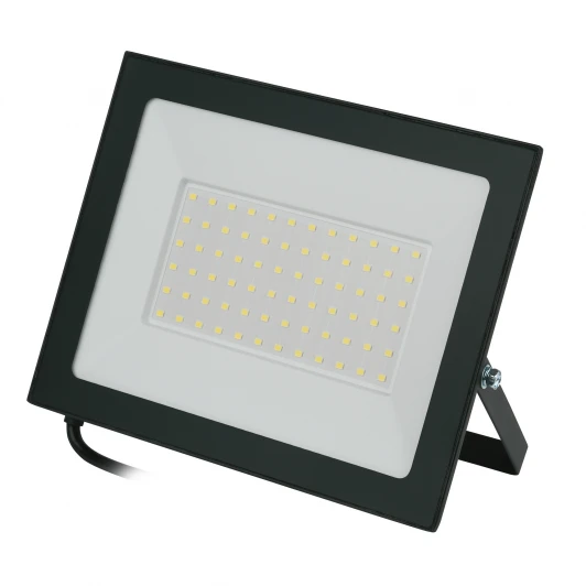 ULF-Q519 100W/6500K IP65 220-240V BLACK Прожектор уличный светодиодный 6500К черный Volpe ULF-Q519 100W/6500K IP65 220-240V BLACK