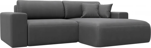 127741 Диван угловой Лига-036 НПБ Классик правый угол Лига Диванов (Замша) арт.127741