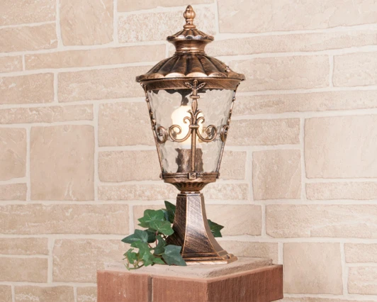 GLYF-8046S Наземный фонарь Elektrostandard Diadema черное золото GLYF-8046S