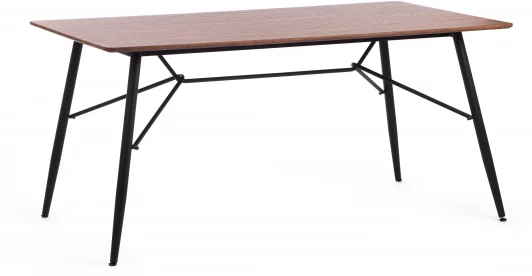 15519 Стол RUSTO (mod. 289) МДФ/металл, 160 х 90 75 см , Black (Черный) / Walnut (Орех) 10 Tetchair 15519