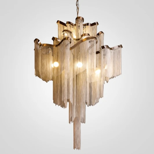 40.278 Подвесная люстра Ava Chain Atlantis Chandelier D60 Золото ImperiumLoft 40,278 (179867-22)