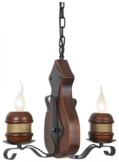 584-703-02 Подвесная люстра Velante 584 584-703-02 (220V, на цепи, подсвечник, свеча)