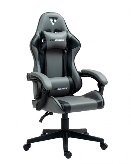 УТ000039478 Кресло спортивное TopChairs Commander серо-черный арт.УТ000039478