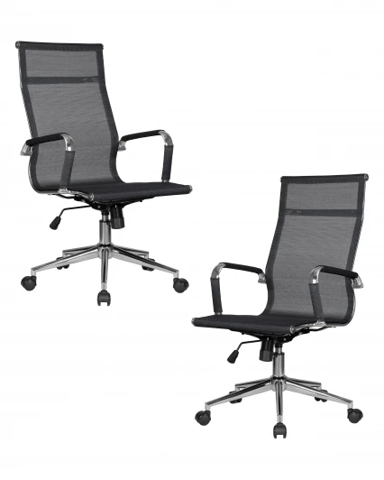 LMR-111B-N Набор 2 шт Офисное кресло для персонала DOBRIN CARTER (чёрный) LMR-111B-N