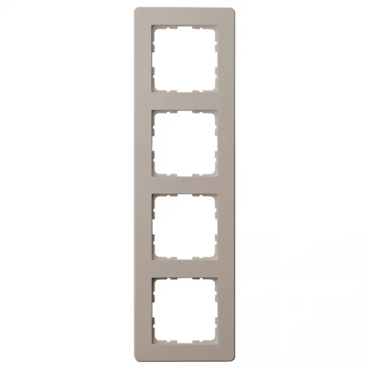 G1104T Рамка на 4 поста (тауп soft touch) Jasmart G-Flex G1104T